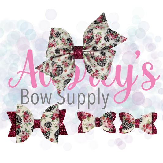 Cheetah Floral Girl Mouse