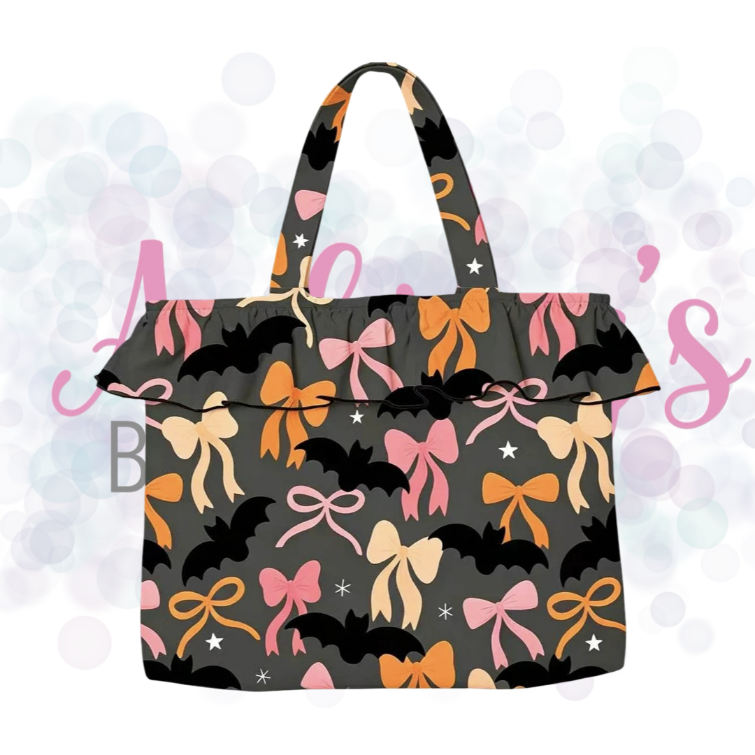 Halloween Ruffle Tote Bag