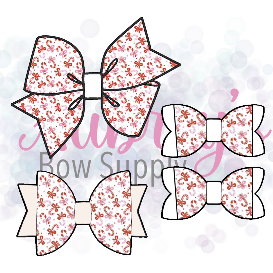 Candy Cane Bows