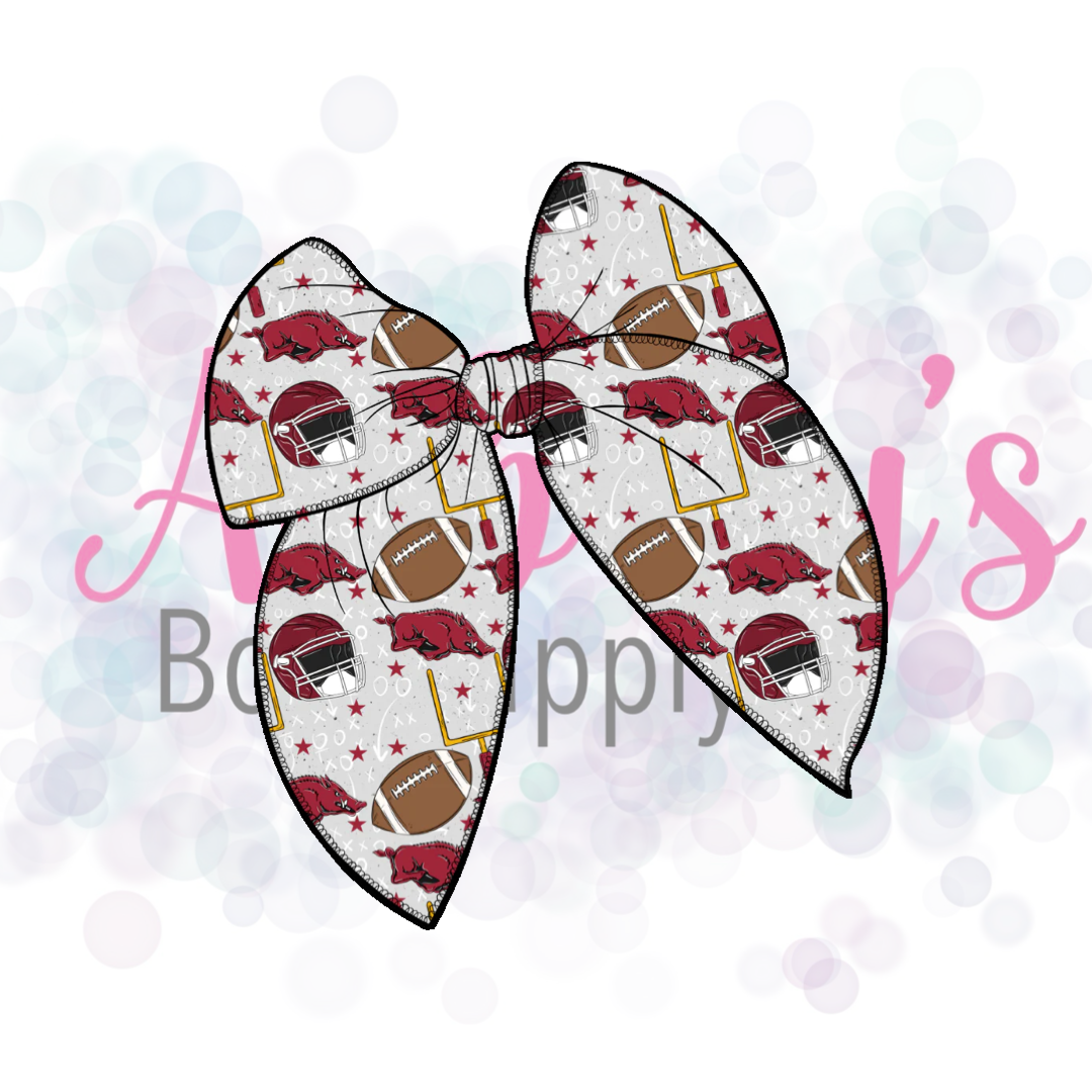 College Football Fabric Bow Pre-Order