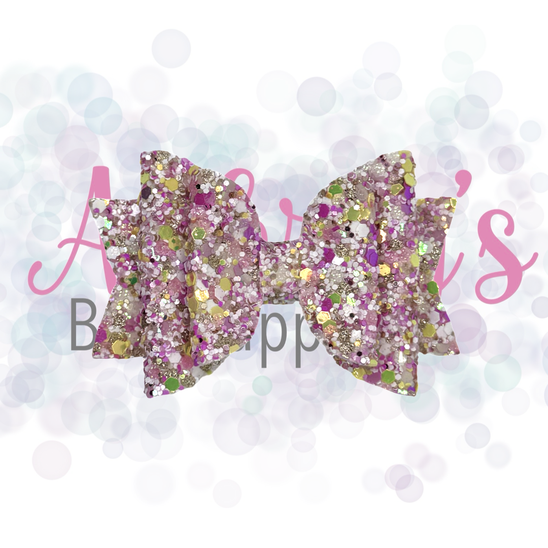 Pink Gold and White Glitter