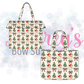 Vintage Santa Bows Tote Bags