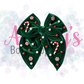 Candy Cane Gem Velvet Bow