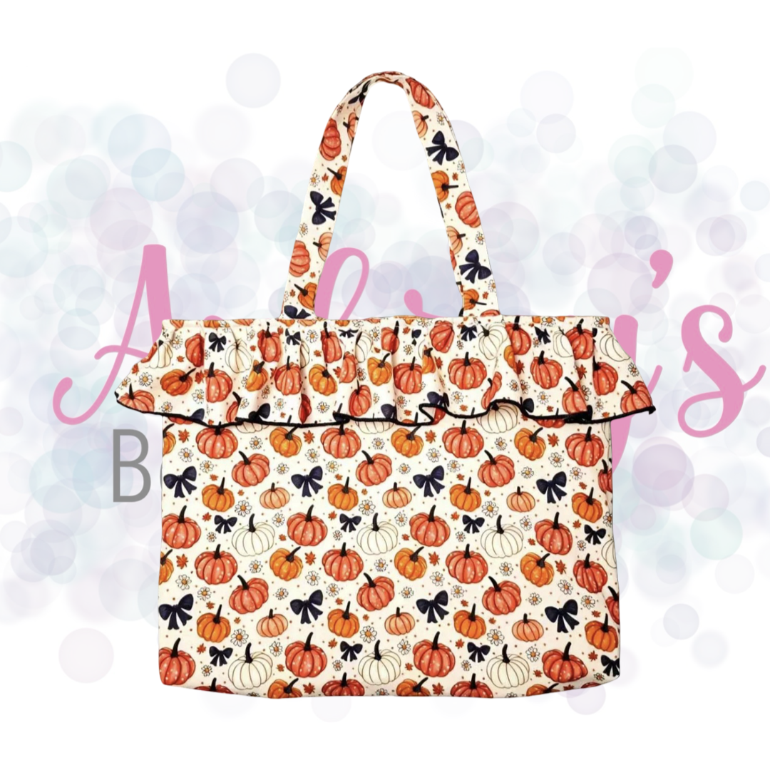 Halloween Ruffle Tote Bag