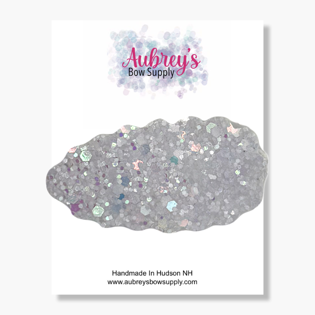 Snap Clip Pastel Glitter Periwinkle