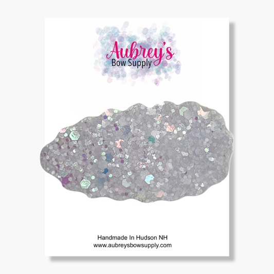 Snap Clip Pastel Glitter Periwinkle