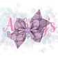 Purple Embossed Bows