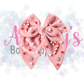 Candy Cane Gem Velvet Bow