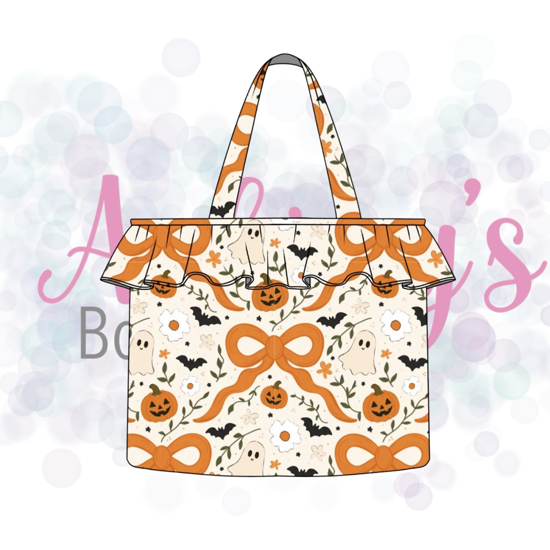 Halloween Ruffle Tote Bag