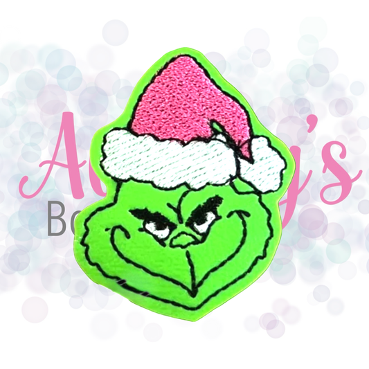 Grinch Pink Hat Feltie