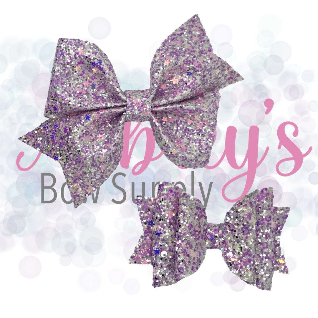 Silver and Pink Star Glitter