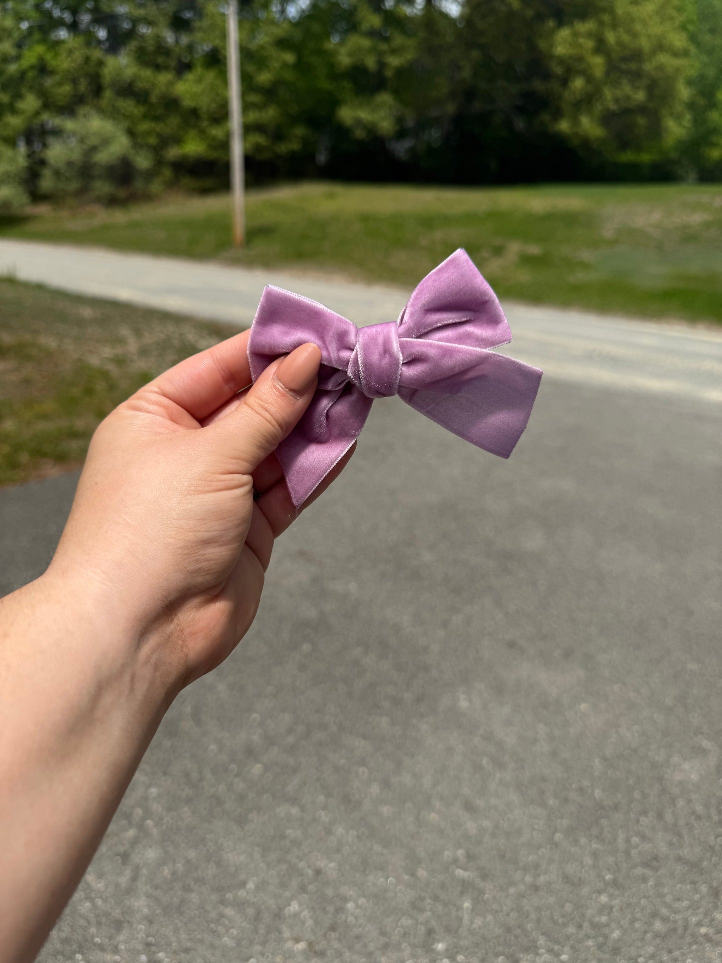 Velvet Pinks Ribbon Bows