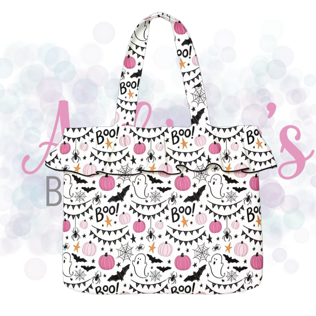 Halloween Ruffle Tote Bag