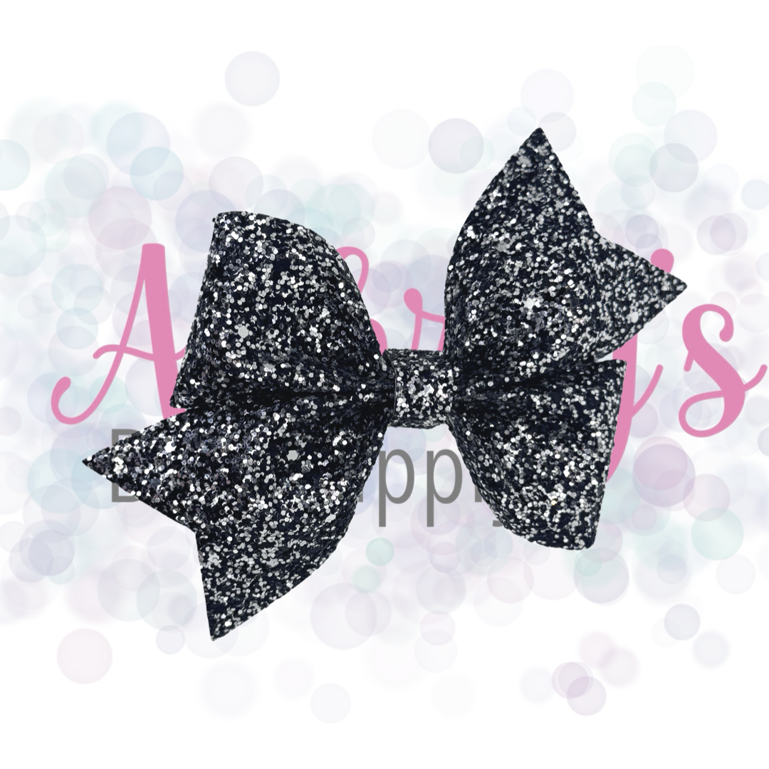 Black and Silver Glitter