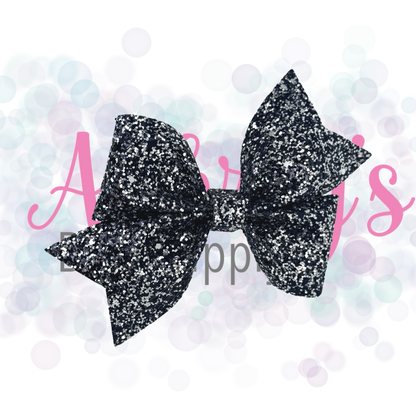 Black and Silver Glitter