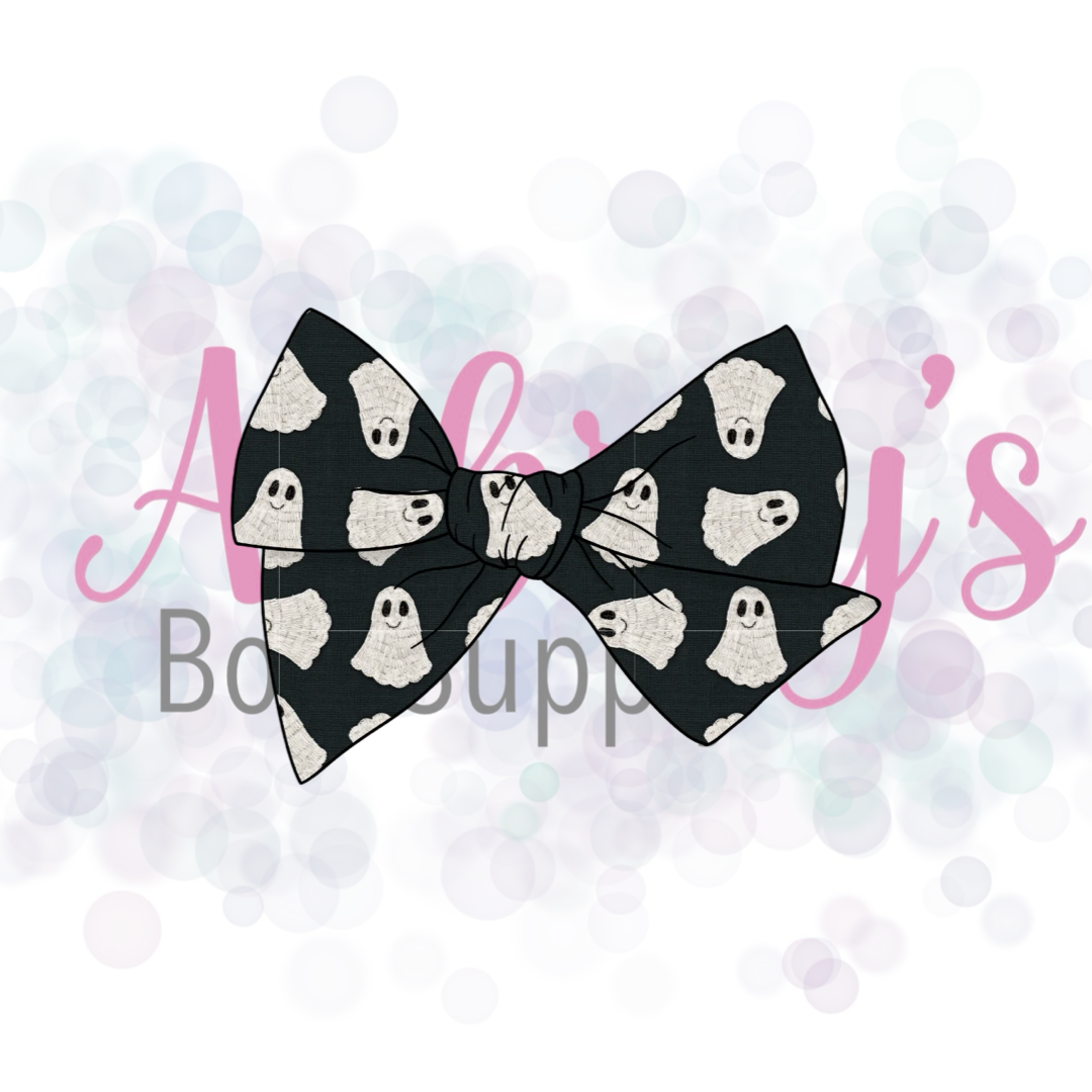 Halloween Basic 5” Tied Fabric Bow