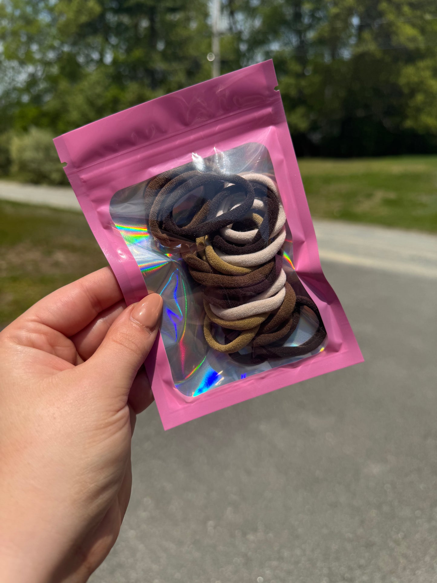 Kids 1.2” Nylon Hair Ties - 20 pack