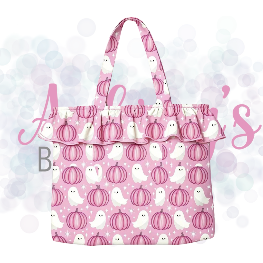 Halloween Ruffle Tote Bag