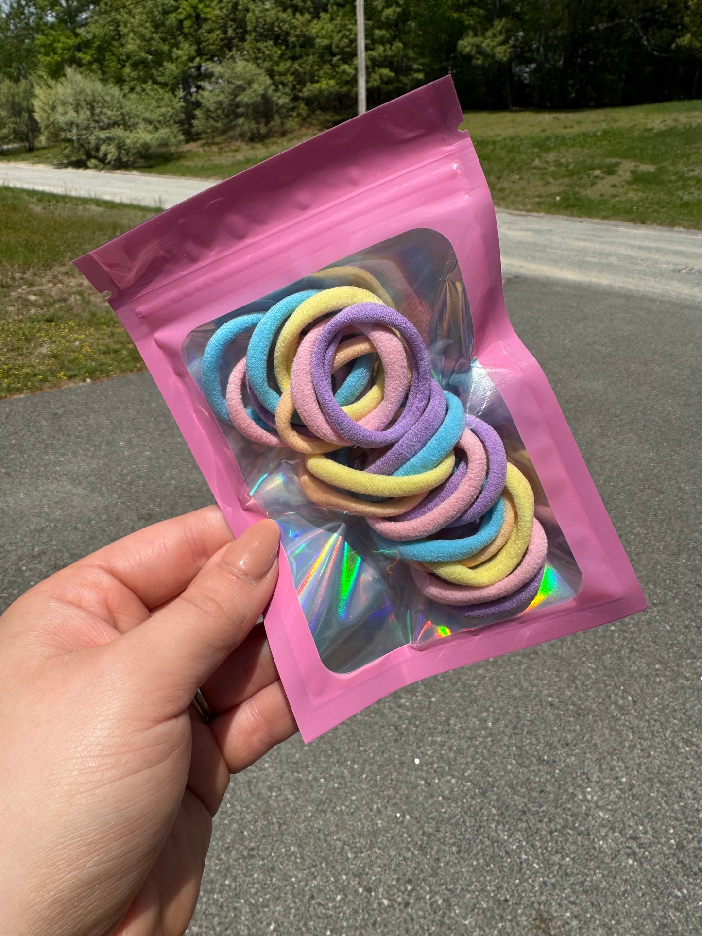 Kids 1.2” Nylon Hair Ties - 20 pack