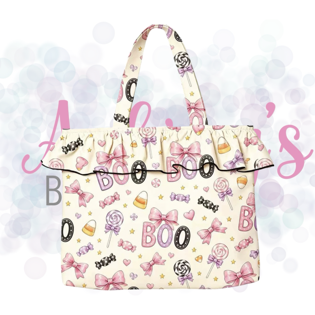 Halloween Ruffle Tote Bag