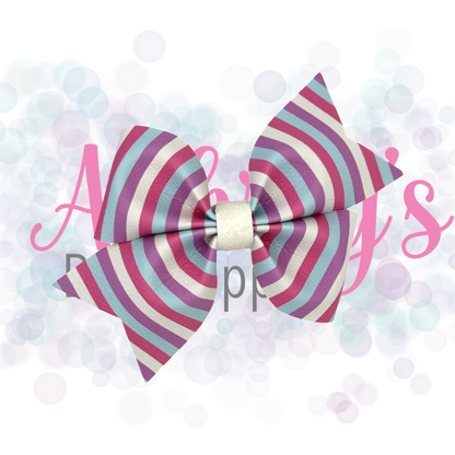 Pink, Purple, Blue, & White Stripes