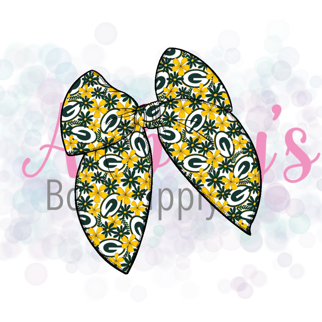 Floral NFL Fabric Bow Pre-Order