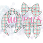 Present Bow Plaid Accessories