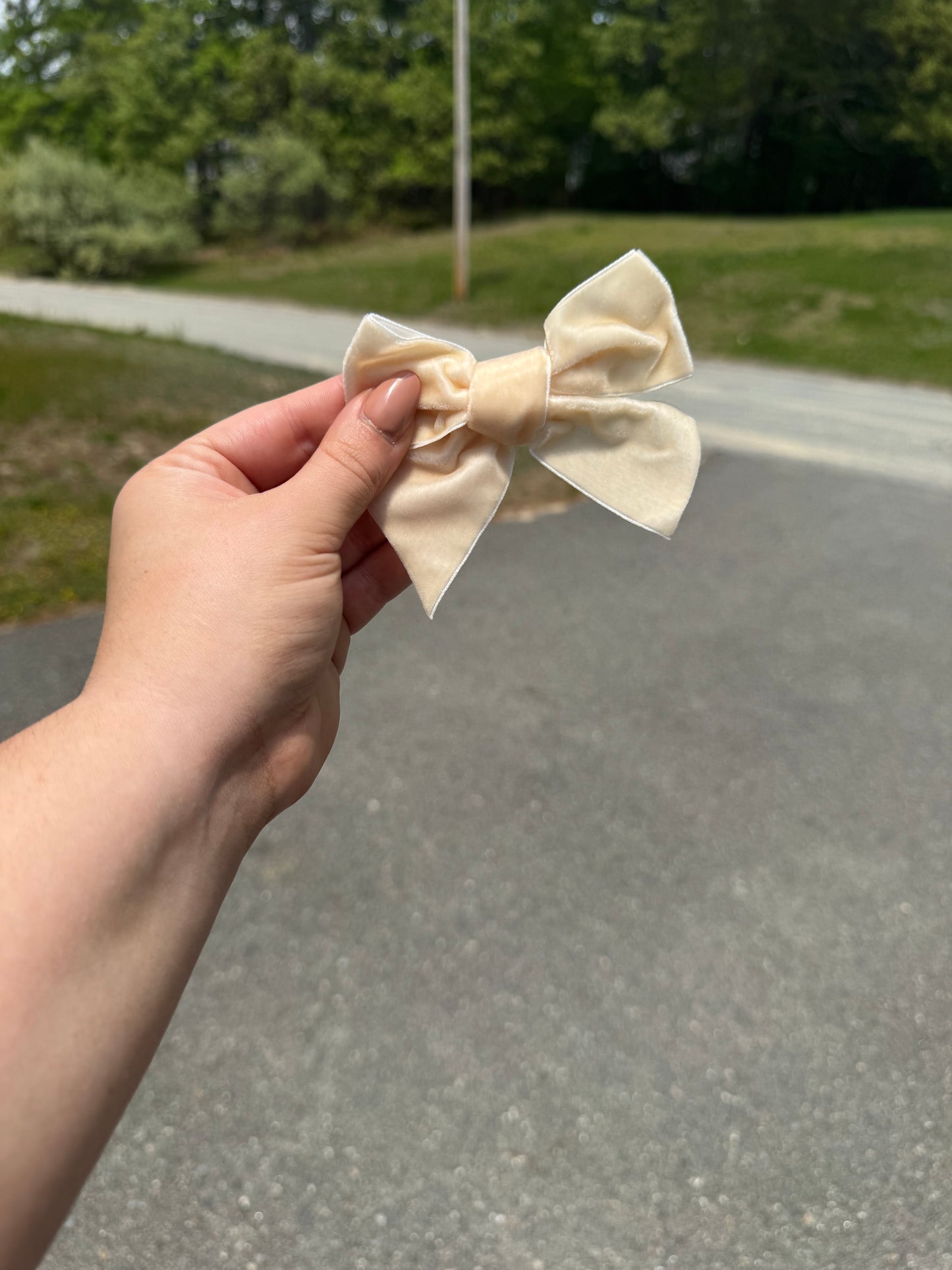 Velvet Pinks Ribbon Bows
