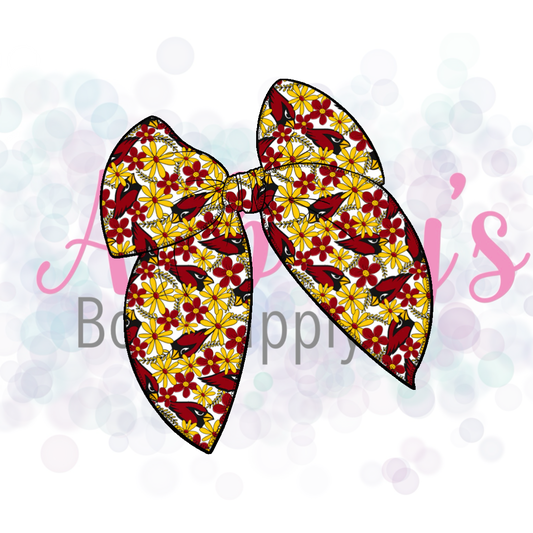 Floral NFL Fabric Bow Pre-Order