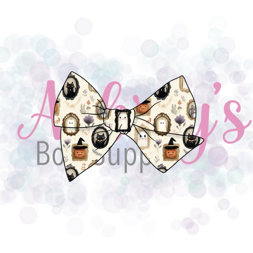 Halloween Basic 5” Tied Fabric Bow