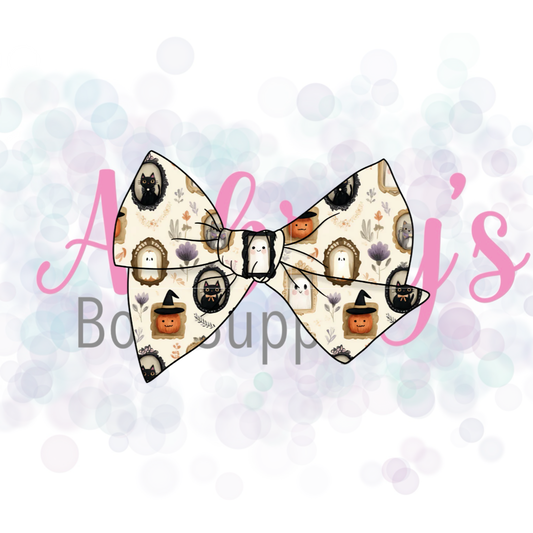 Halloween Basic 5” Tied Fabric Bow