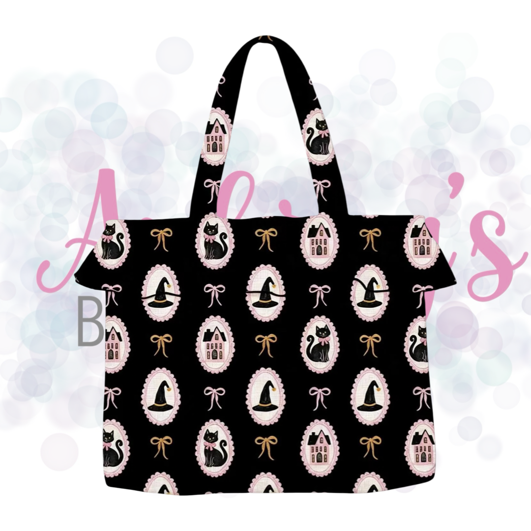 Halloween Ruffle Tote Bag