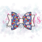 Blue with Apples Custom Name Back to School