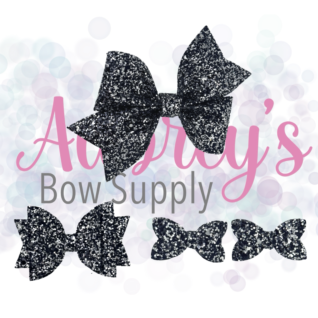 Black and Silver Glitter
