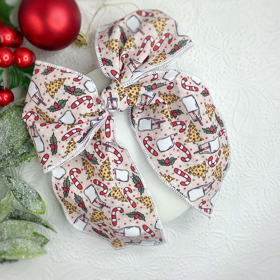Christmas Fabric Bows