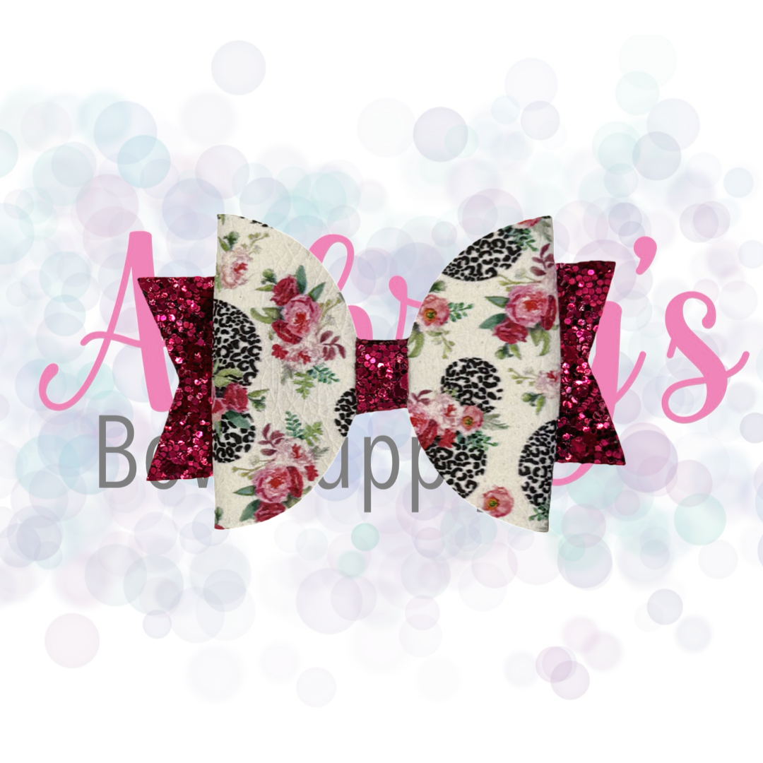 Cheetah Floral Girl Mouse