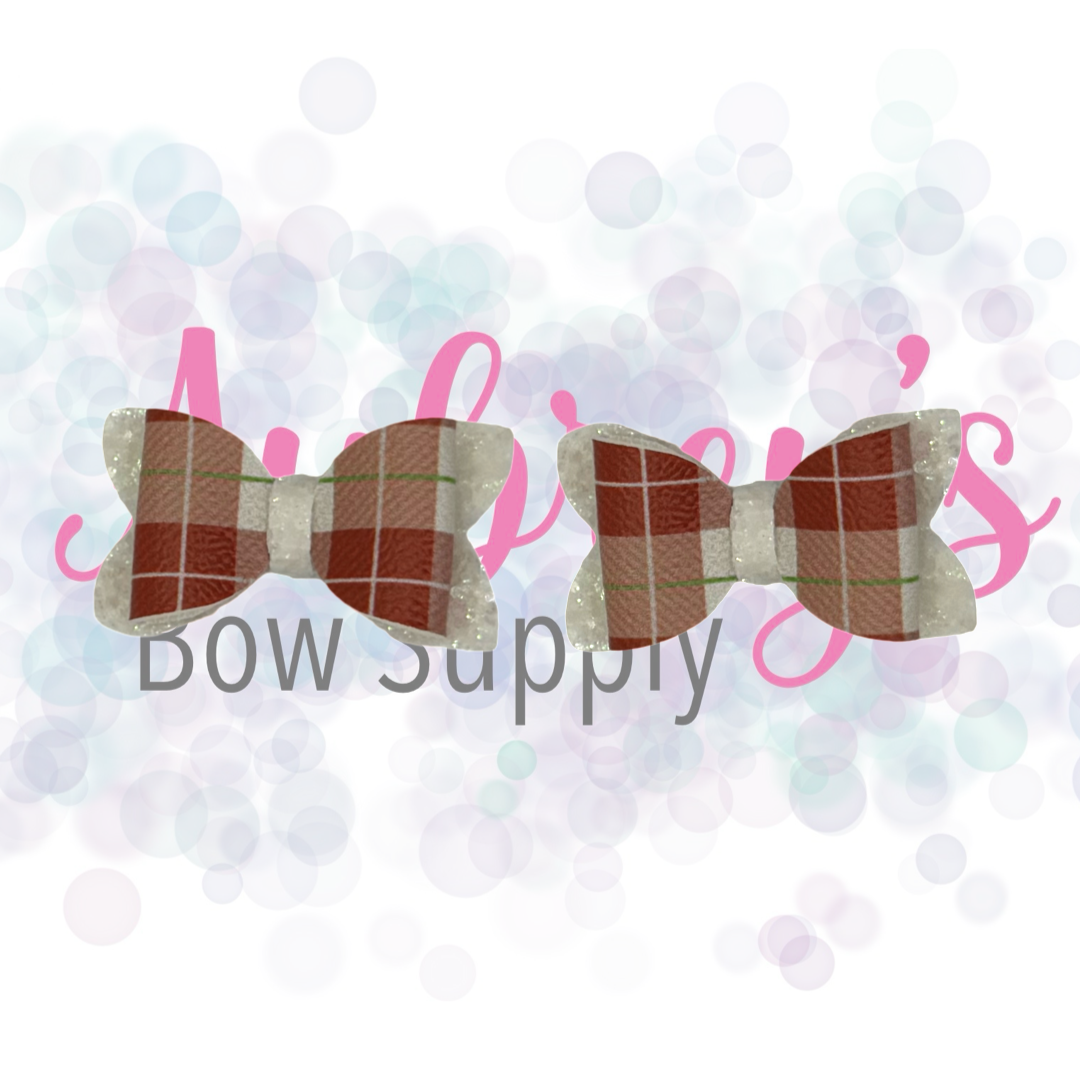 Red White & Green Plaid Piggies