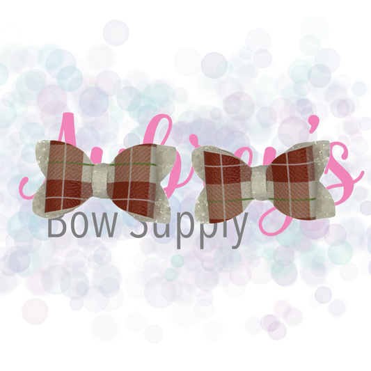 Red White & Green Plaid Piggies