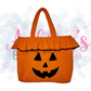 Jack-O-Lantern Corduroy Ruffle Tote Bag