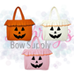 Jack-O-Lantern Corduroy Ruffle Tote Bag