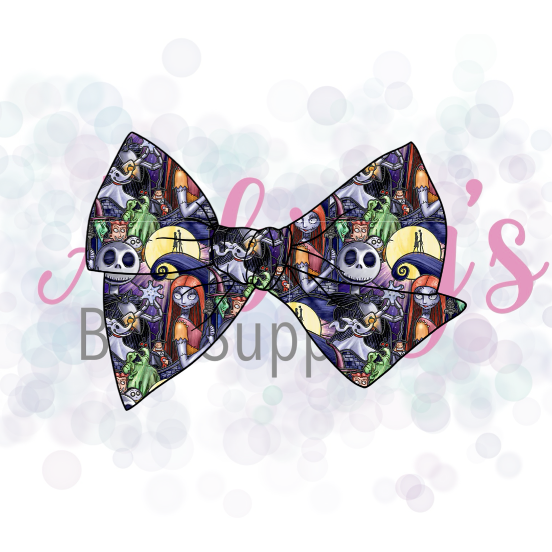Halloween Character 5” Tied Bow