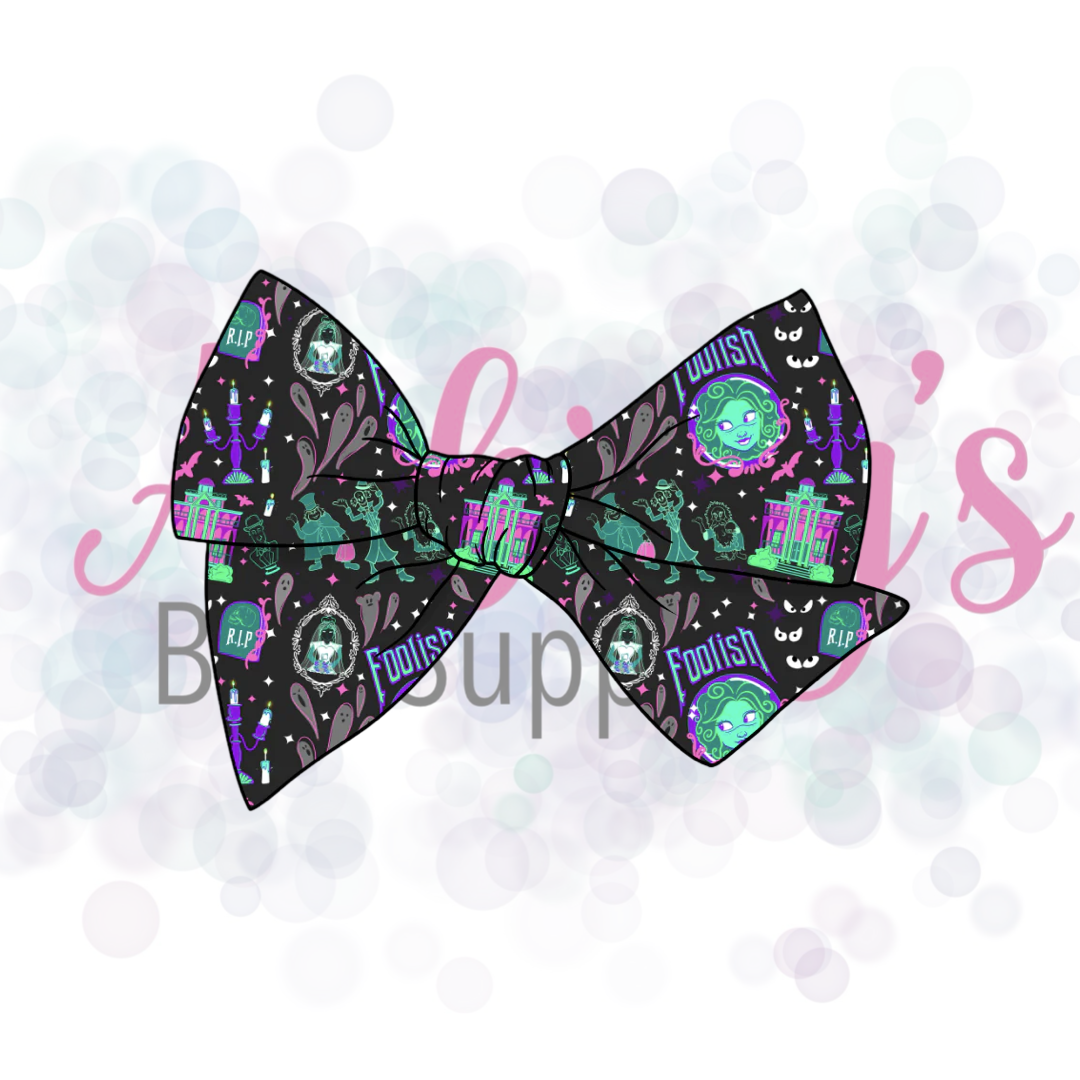 Halloween Character 5” Tied Bow