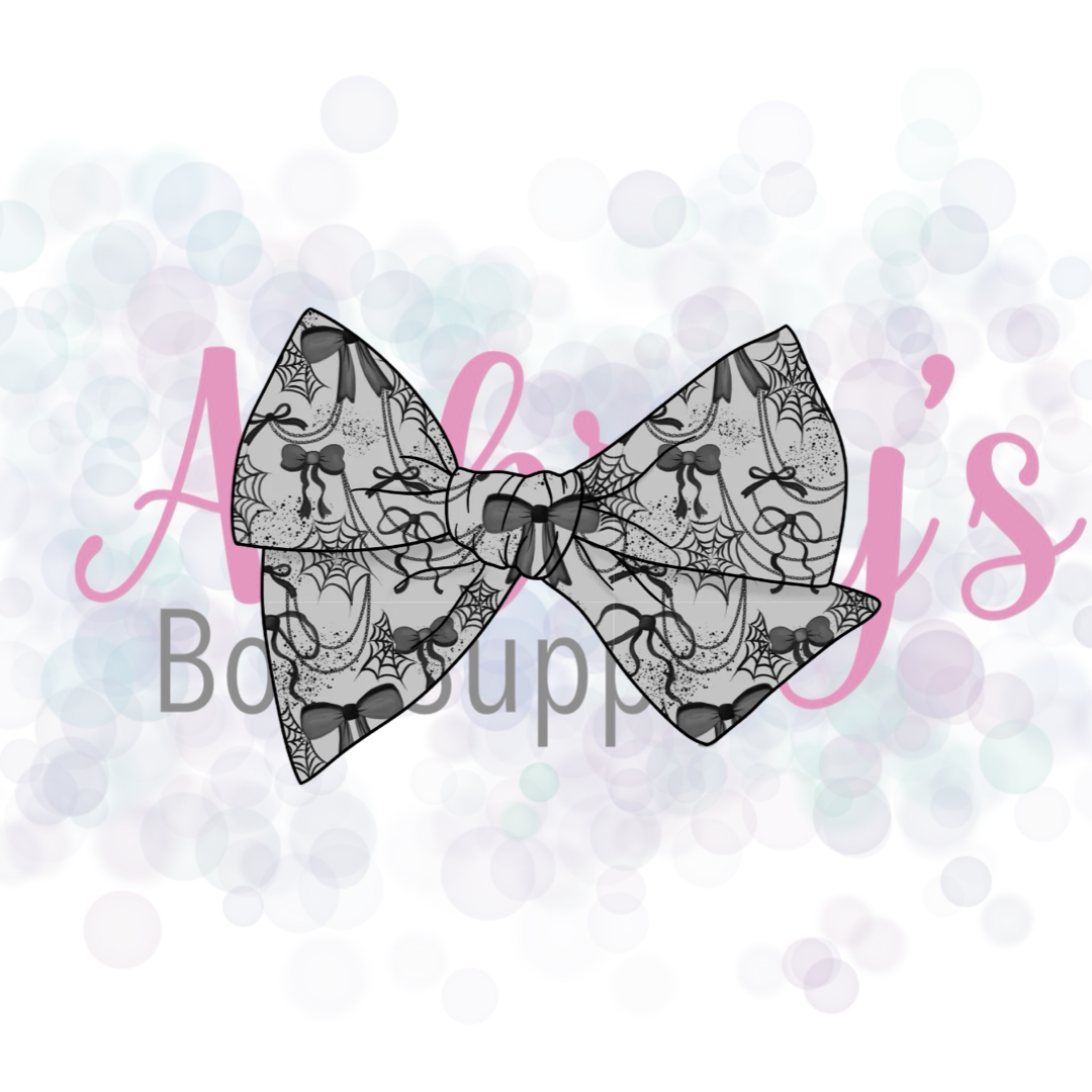 Halloween Basic 5” Tied Fabric Bow