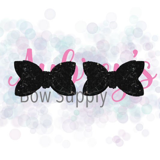 Black Glitter Piggies