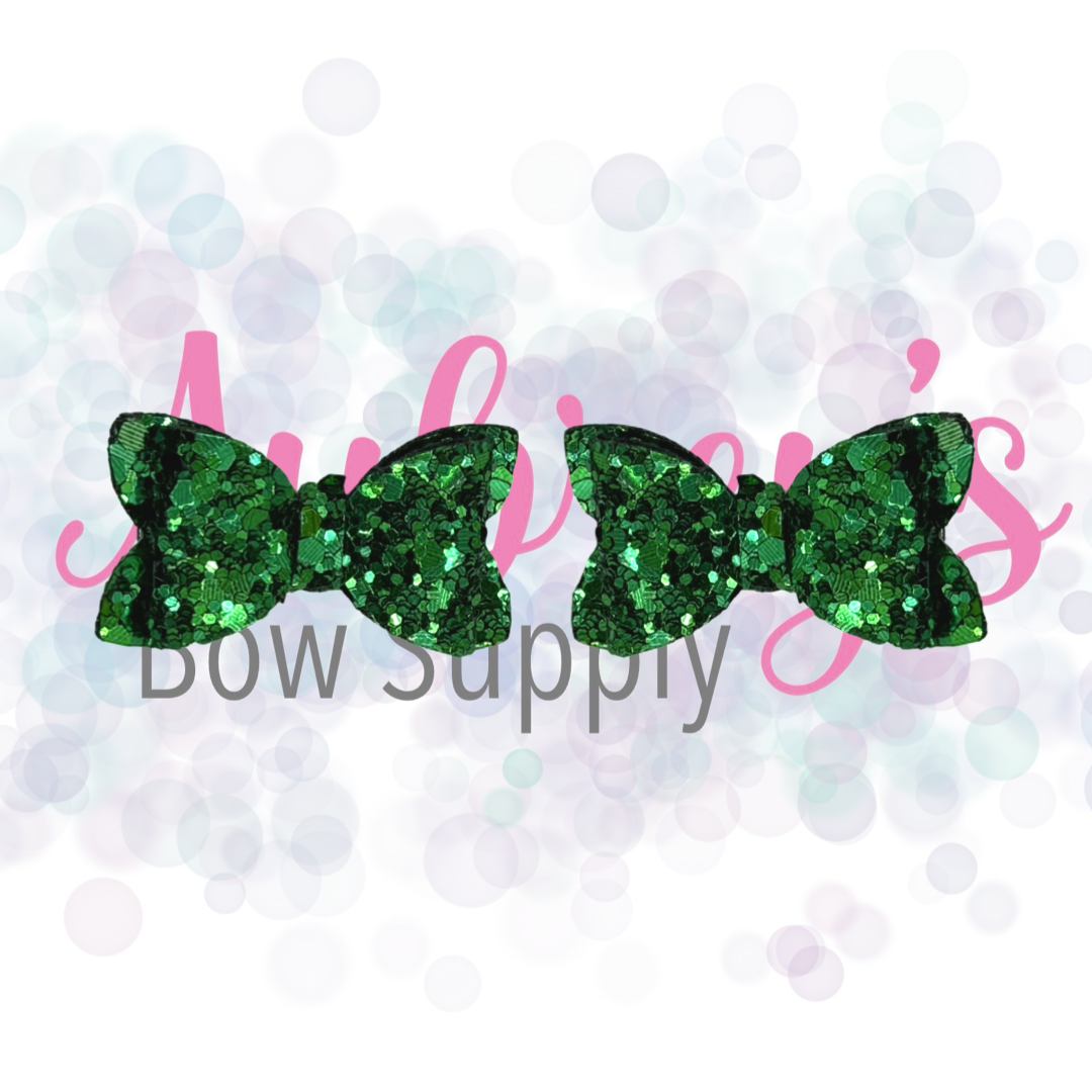 Green Glitter Piggies