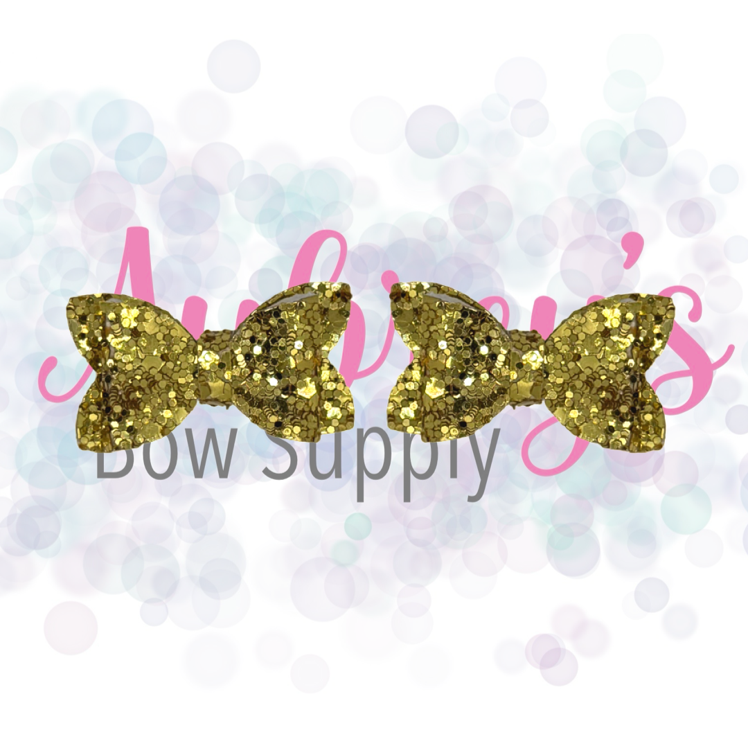 Gold Glitter Piggies